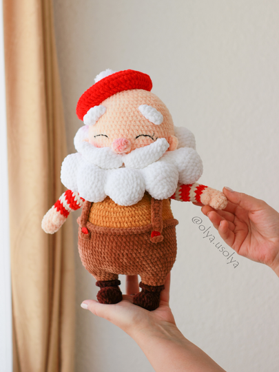 Santa Claus Crochet Pattern (Sankt Nikolaus, Père Noël) Amigurumi