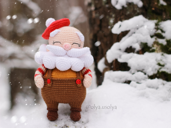 Santa Claus Crochet Pattern (Sankt Nikolaus, Père Noël) Amigurumi