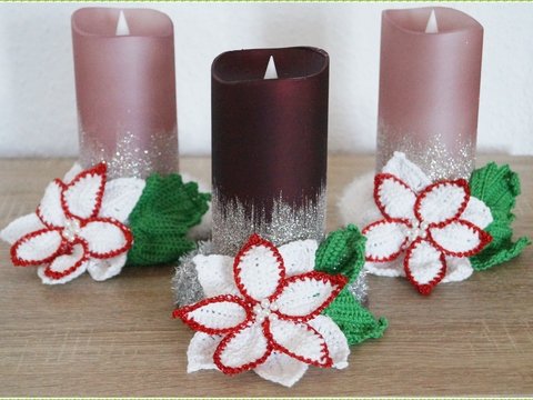 Anleitung Adventsdeko, Tischgesteck mit LED Kerze , Weihnachten