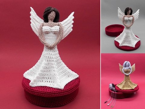 Engel mit Geschenkbox - Schutzengel und Weihnachtsengel