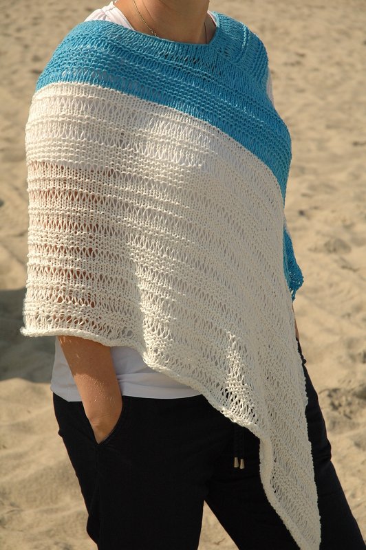 PDF Strickanleitung für einen sommerlichen Fallmaschenponcho - Bild 3