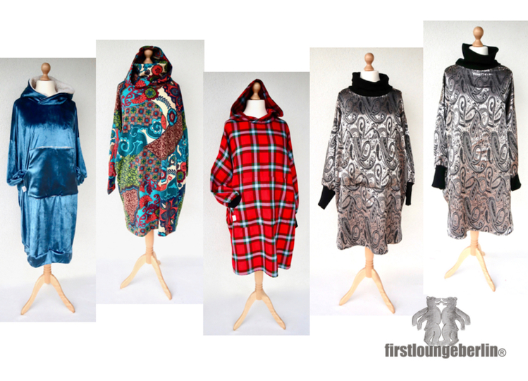 Big Hoodie Schlupfkleid Kapuzen-Hoody Kleid oversize One Plus Size nähen