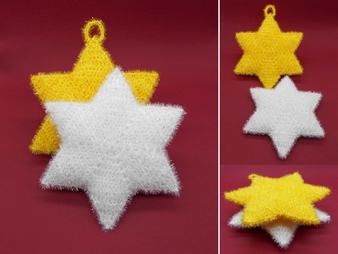 Star bath sponge and decoration - easy and fast