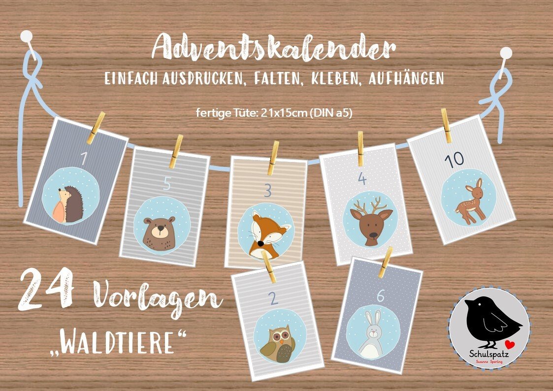 Adventskalender zum Ausdrucken