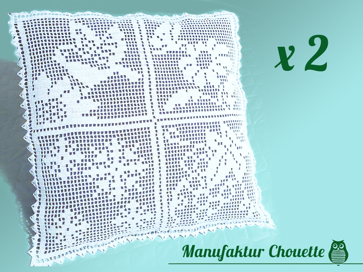 2x Kissendekor - 4 Jahreszeitenkollektion