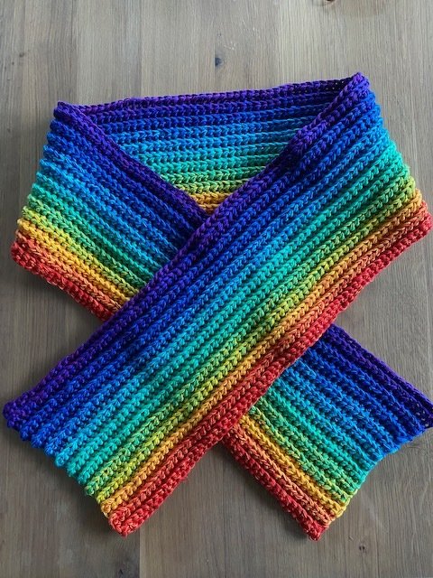 Anleitung Schal oder Loop Onuri - im Patentmuster