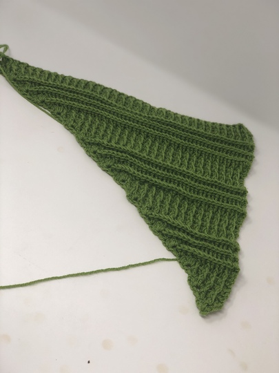 Tuch Patent-Rippen häkeln