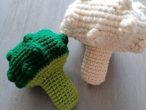 Anleitung Brokkoli und Blumenkohl für die Kinderküche Kaufmannsladen