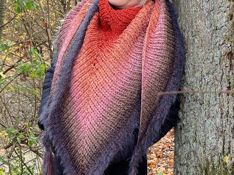 Häkelanleitung Wende-Tuch Zauber-Winter