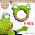 Crochet pattern Frog Teething ring