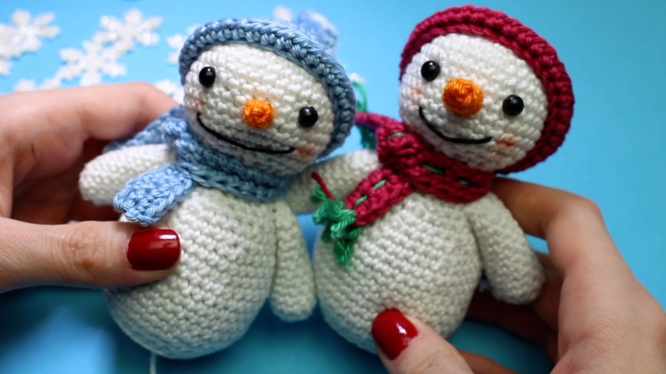 Schneemann - Häkelanleitung