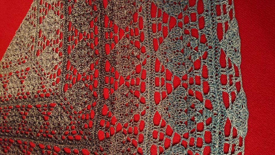 Tuch Jasmin häkeln Häkeltuch Dreieckstuch Schultertuch