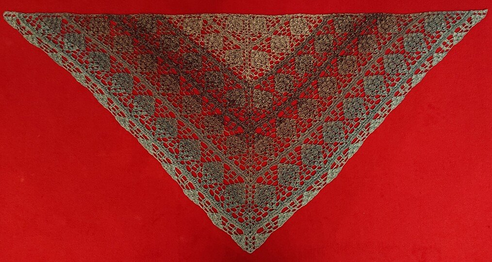 Tuch Jasmin häkeln Häkeltuch Dreieckstuch Schultertuch