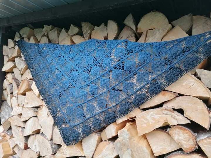 Tuch Jasmin häkeln Häkeltuch Dreieckstuch Schultertuch