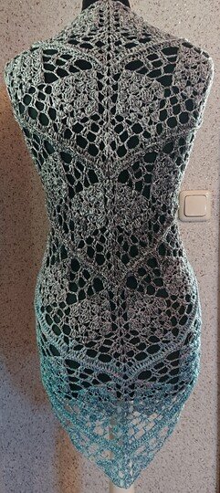 Tuch Jasmin häkeln Häkeltuch Dreieckstuch Schultertuch