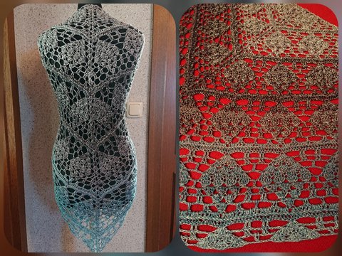 Tuch Jasmin häkeln Häkeltuch Dreieckstuch Schultertuch