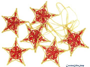 Crochet Pattern Christmas Star Ornaments (15)