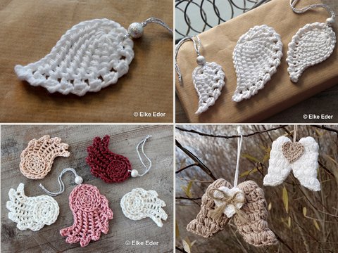 Sparset - Flügel / Engelsflügel - 3 Motive - Häkelanleitung