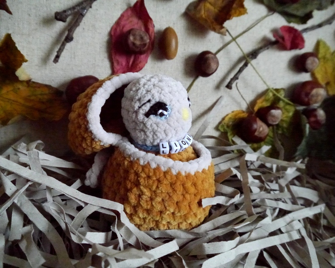 Küken im Ei - Rassel - Häkelanleitung