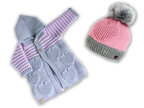 2 PDFs Spar-Set : Jacke & Mütze mit dem Herz