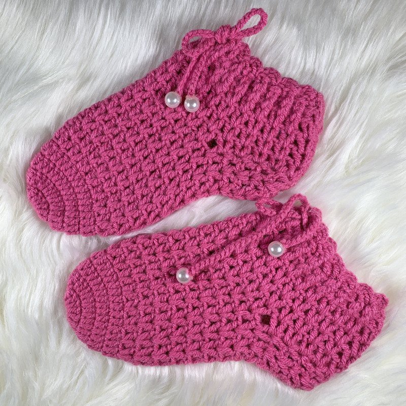 Crochet V-STITCH Slippers Pattern - Image 3