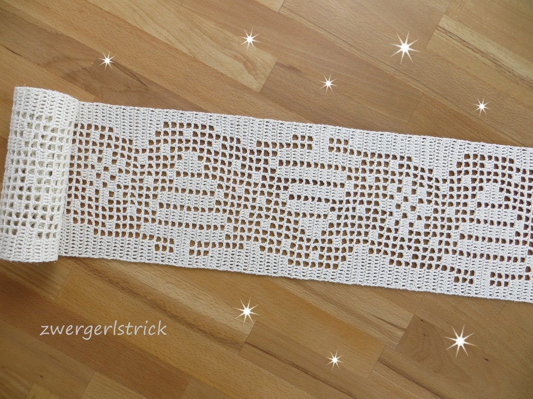 Häkelanleitung für Tischband mit Winter-/Weihnachtsmotiv - Bild 2