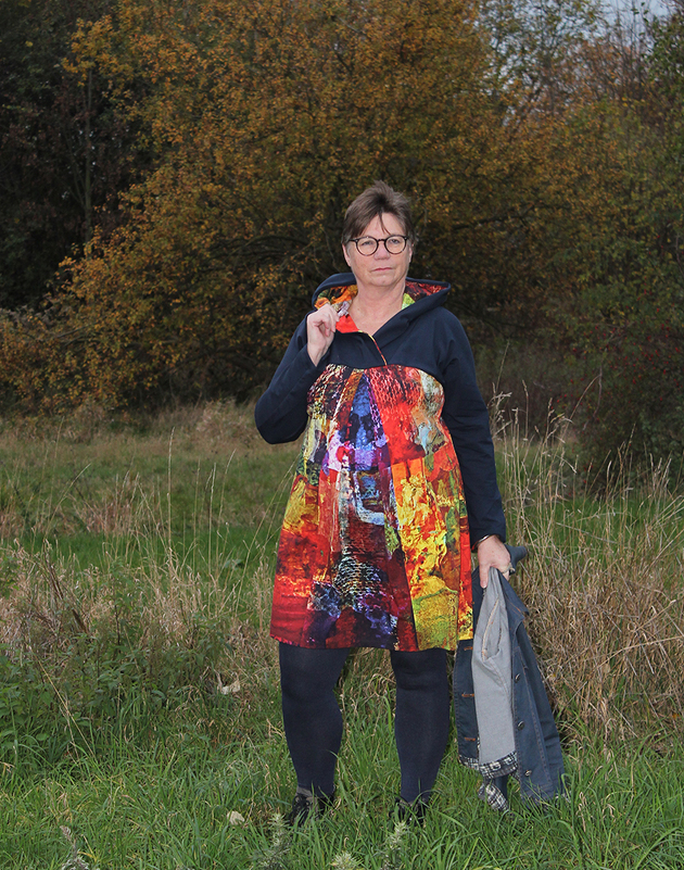 Anleitung Petunia Erweiterung Schalkragen und Kapuze