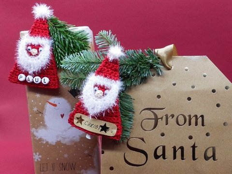 Weihnachtsmann Anhänger und Geldgeschenk - einfach und schnell