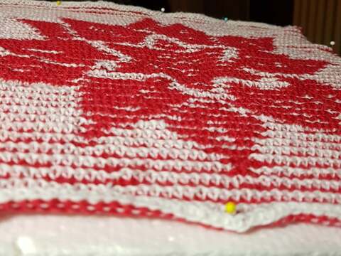 Anleitung Weihnachtsstern schattengestrickt