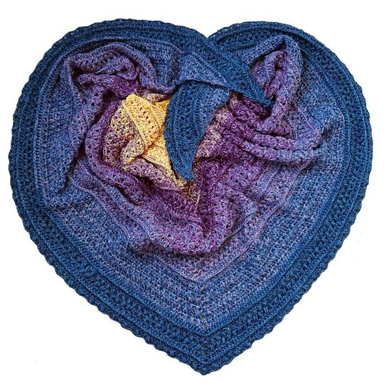 Häkelanleitung flaches und dichtes Dreieckstuch Little beauty