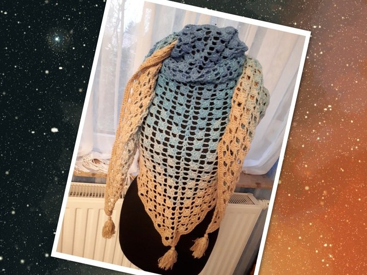 Häkelanleitung Tuch Sömmertied Sommerzeit Dreieckstuch