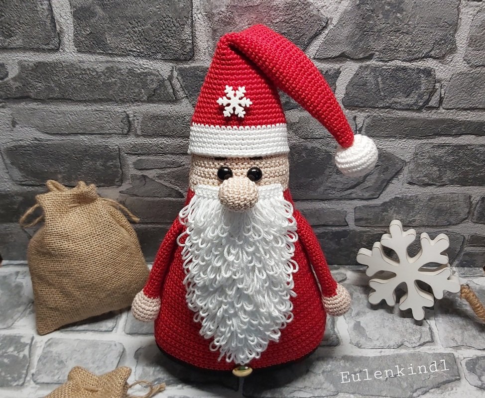 Häkelanleitung Weihnachtsmann "Willi"