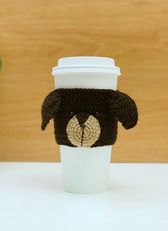 Pattern Dogs Coffee Cozy Part 2 (14 cm x 7 cm) - Image 2