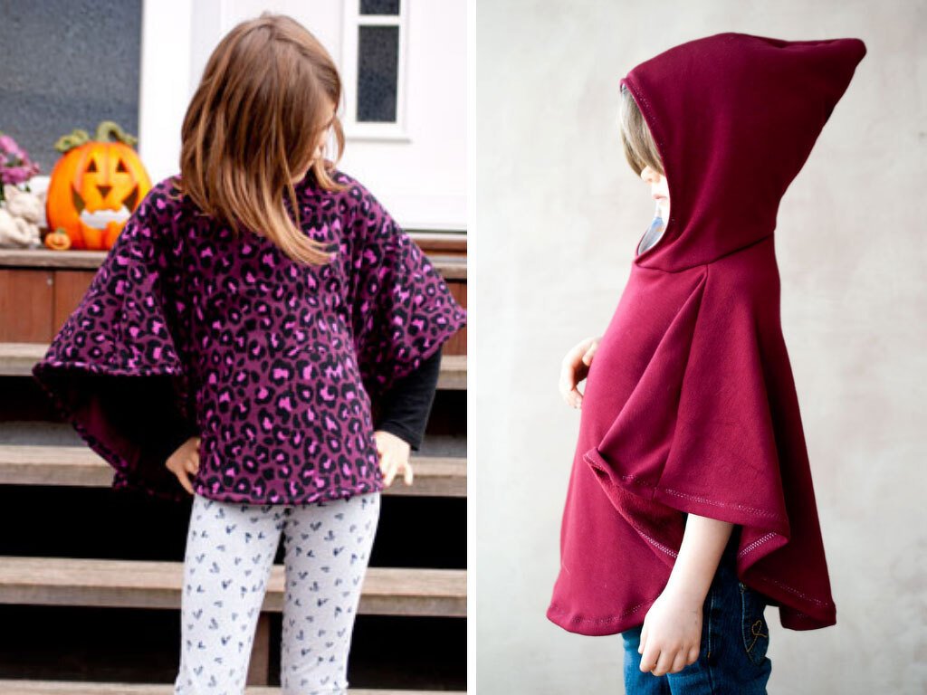 Poncho Schnittmuster für Kinder -  Corina