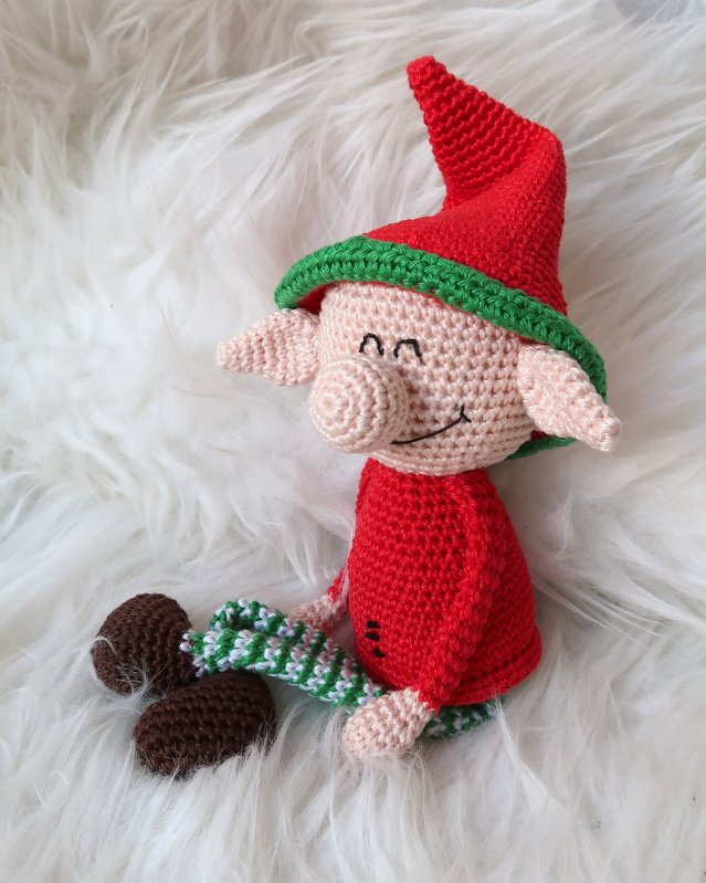 Grinsender Weihnachtself (klein) von LaCritza - Bild 6