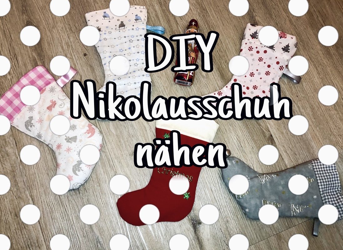 Anleitung Nikolausschuh nähen DIY passend zum Adventskalender