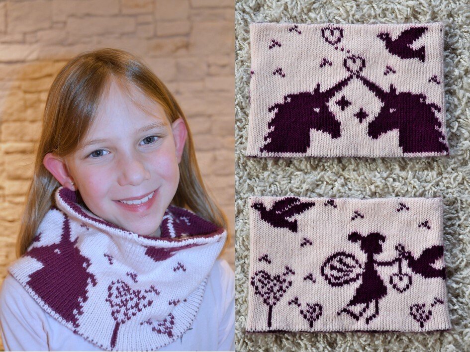 Knitting Pattern Cowl "Magic Meadow" - in double knitting