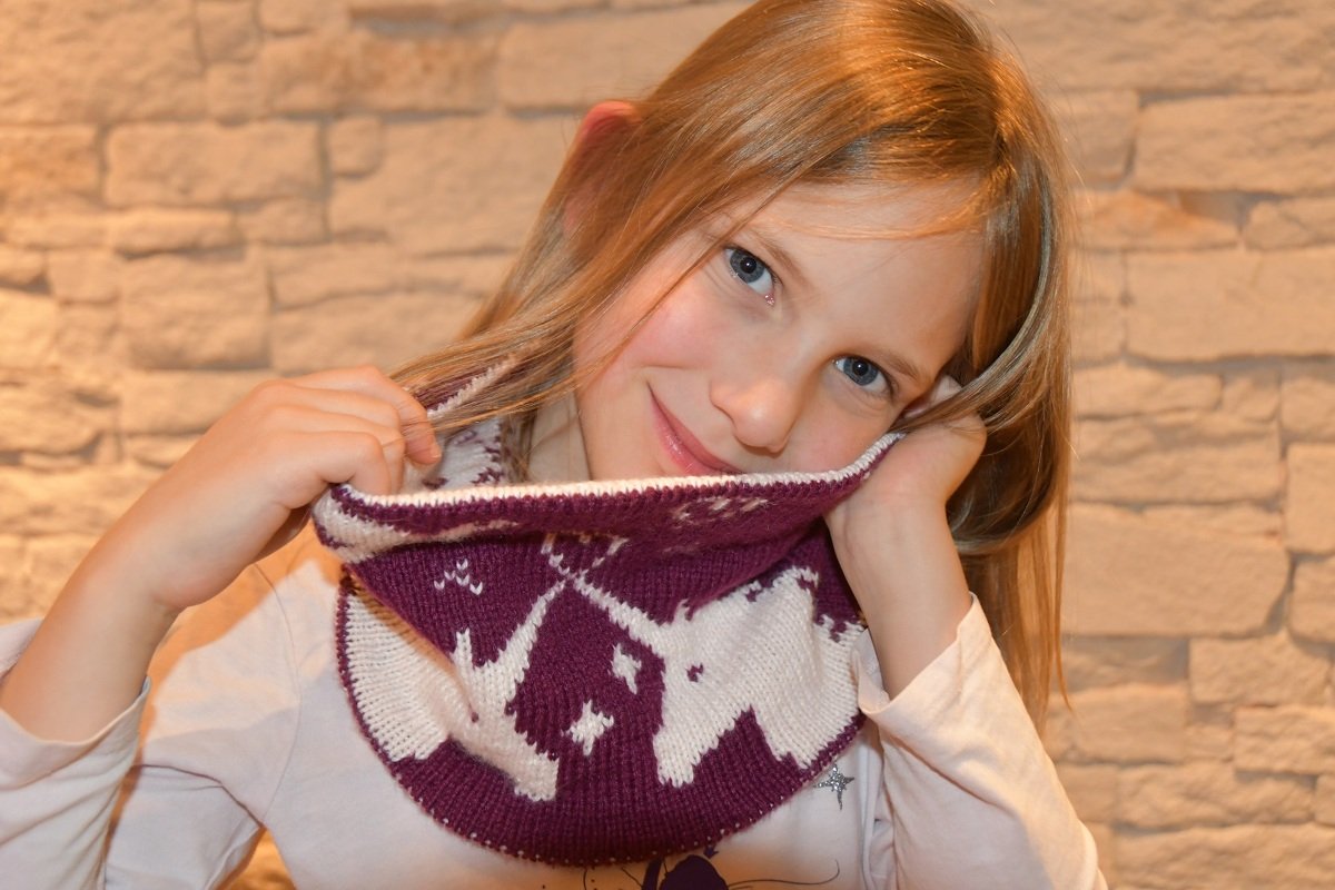 Strickanleitung Loop "Zauberwiese" in Doubleface - One Size - Bild 2