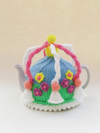 May Day Magic Tea Cosy Knitting Pattern