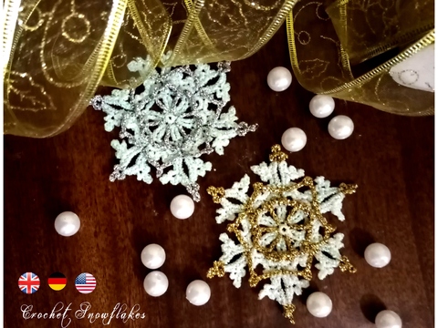 Snowflakes. Crochet pattern