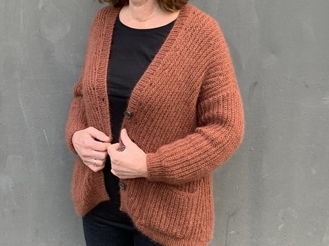Cardigan Rena Strickanleitung Damen Strickjacke