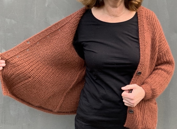 Cardigan Rena Strickanleitung Damen Strickjacke