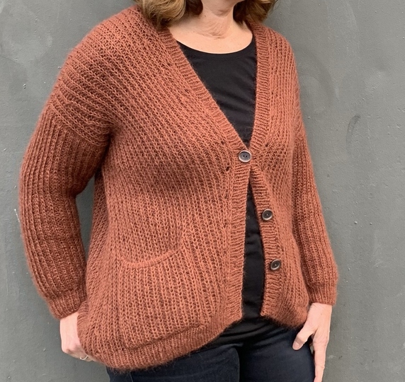 Cardigan Rena Strickanleitung Damen Strickjacke