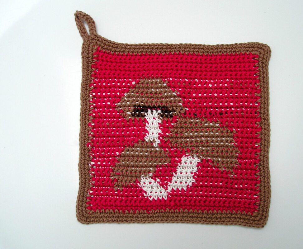 Häkelanleitung Topflappenset "Champignon" - Bild 2