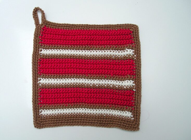 Häkelanleitung Topflappenset "Champignon"