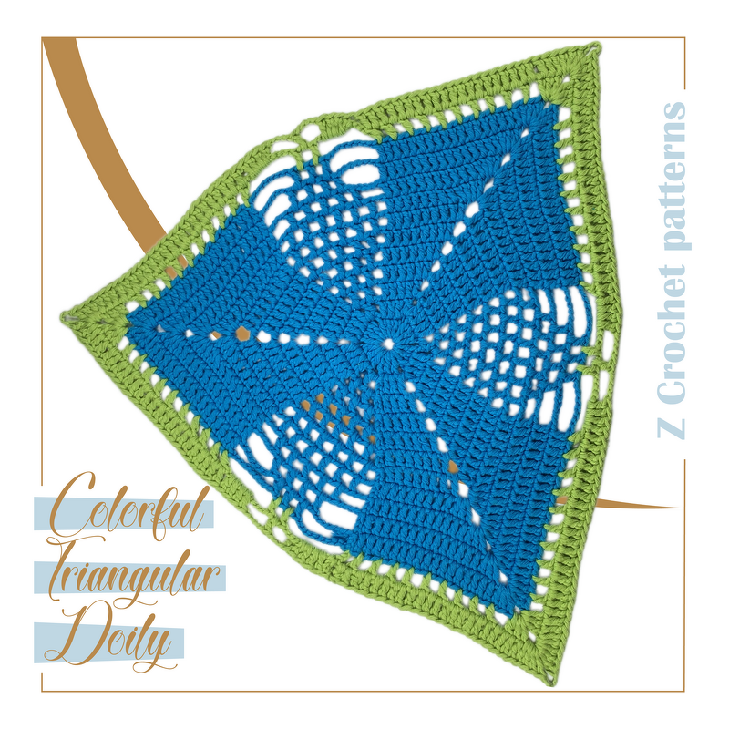 Pattern Colorful Triangular Doily