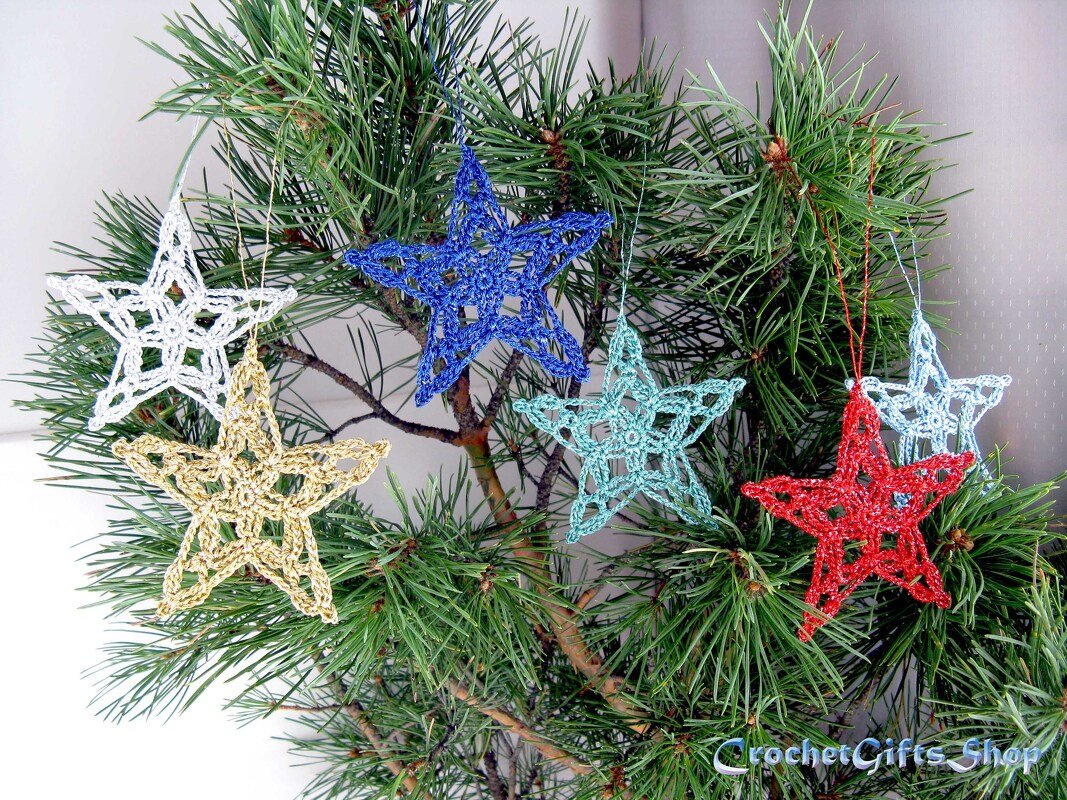 Crochet Pattern Christmas Star Ornaments (13) - Image 10