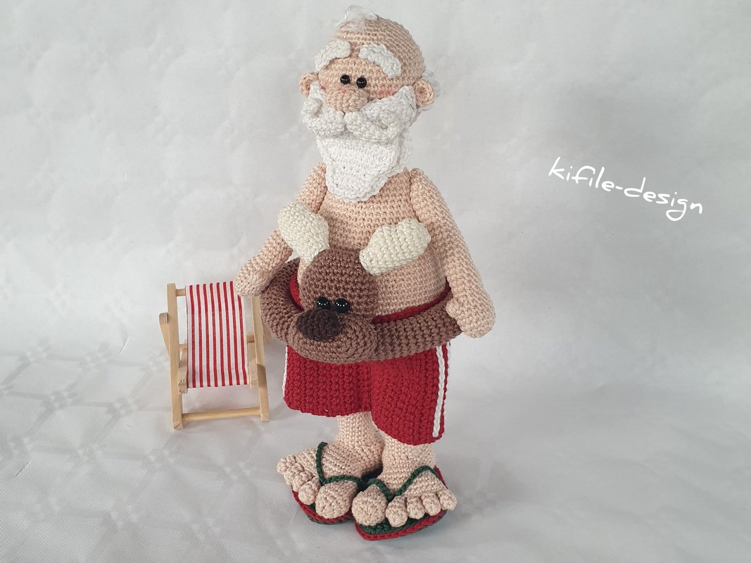 Häkelanleitung Herr Klaus macht Wellness - Bild 4