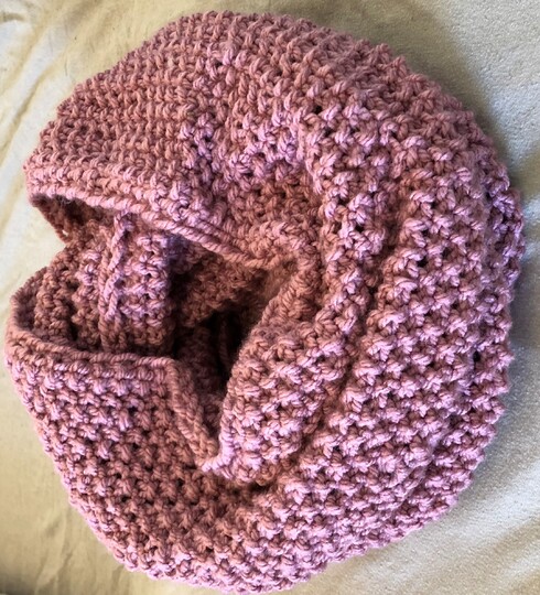 Anleitung für gestrickten Doppel-Loop (Rundschal)