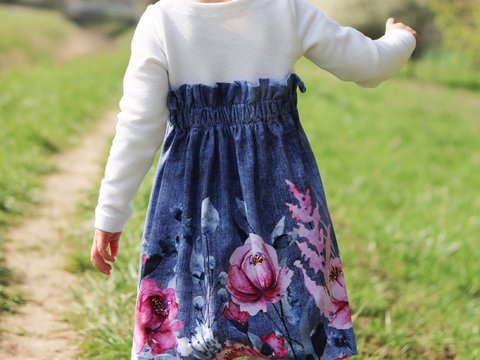 lovely bloom Schnittmuster + Nähanleitung Paperbag Kleid